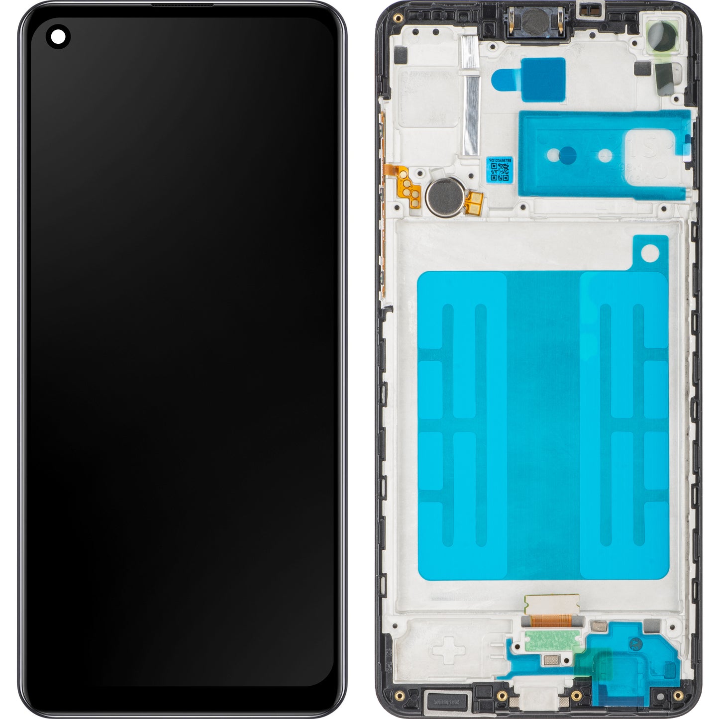 Display sa Touchscreenom MP kompatibilan sa Samsung Galaxy A21s A217, sa Ramom, Crni