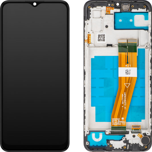 Display sa Touchscreen MP kompatibilan sa Samsung Galaxy A03 A035, sa Ramom, Verzija G, Crna