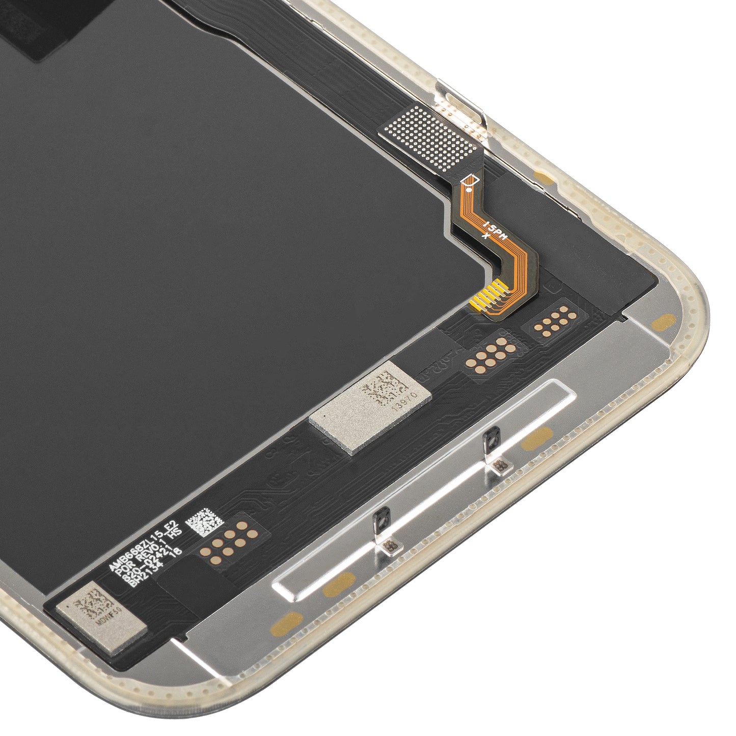 Ekran sa Touchscreen MP kompatibilan sa Apple iPhone 15 Pro Max, sa Ramom, Soft OLED IC Movable 120Hz FHD verzija, Crni