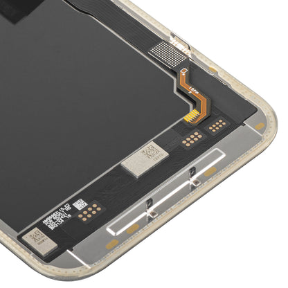 Ekran sa Touchscreen MP kompatibilan sa Apple iPhone 15 Pro Max, sa Ramom, Soft OLED IC Movable 120Hz FHD verzija, Crni
