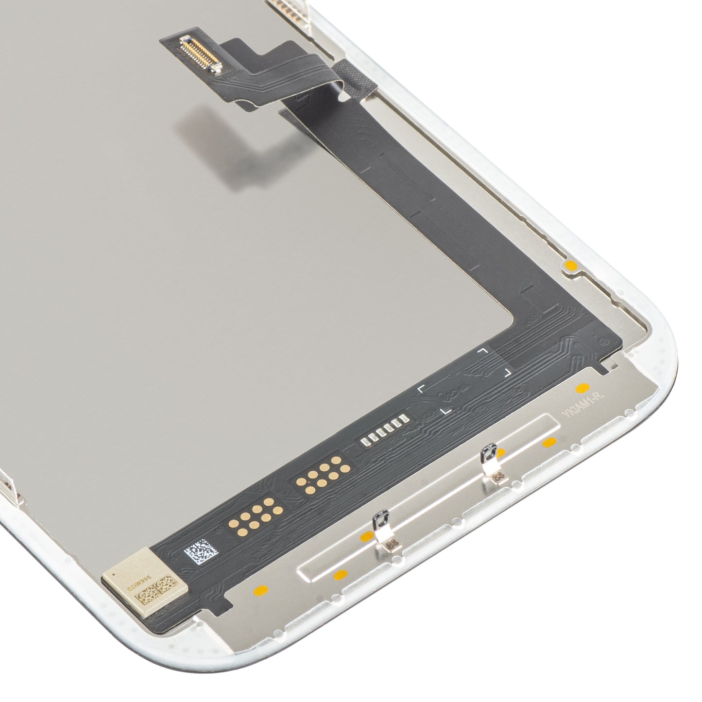 Ekran sa Touchscreen MP kompatibilan sa Apple iPhone 17, sa Ramom, Verzija Soft OLED FHD 120Hz IC Movable, Crna