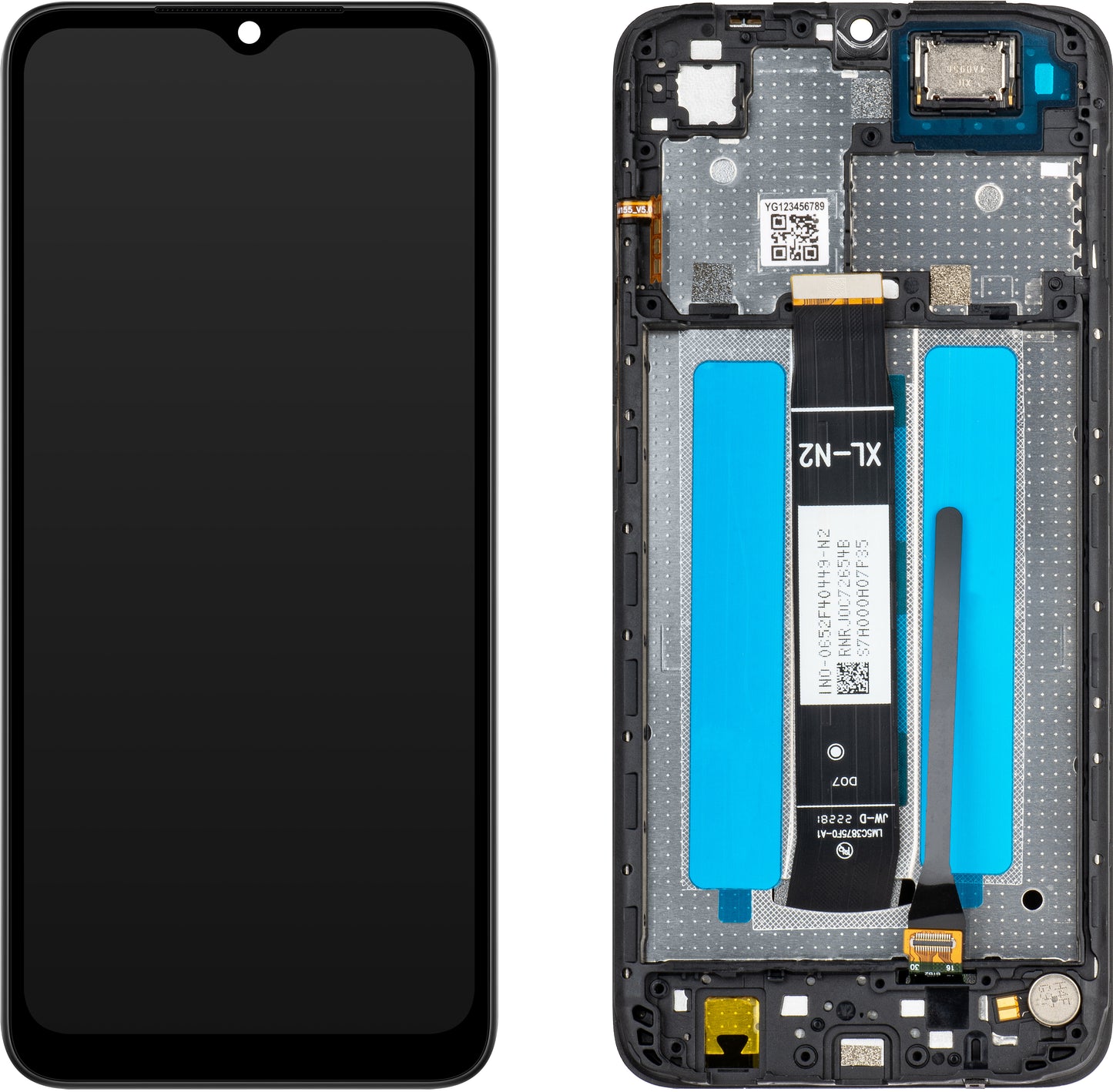 Display sa Touchscreenom MP kompatibilan sa Xiaomi Redmi A1 / A1+ / A2 / A2+, sa Ramom, Crni