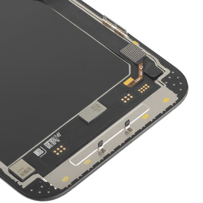 Ekran sa Touchscreen MP kompatibilan sa Apple iPhone 13 Pro Max, sa Ramom, Soft OLED IC Movable 120Hz FHD verzija, Crni