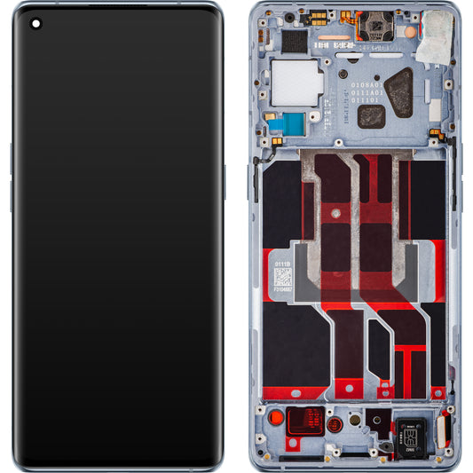 Display sa Touchscreen-om Oppo Reno6 Pro 5G (Snapdragon) / Reno6 Pro+ 5G, sa Ramom, Sivi (Lunar Grey), Service Pack 4907528