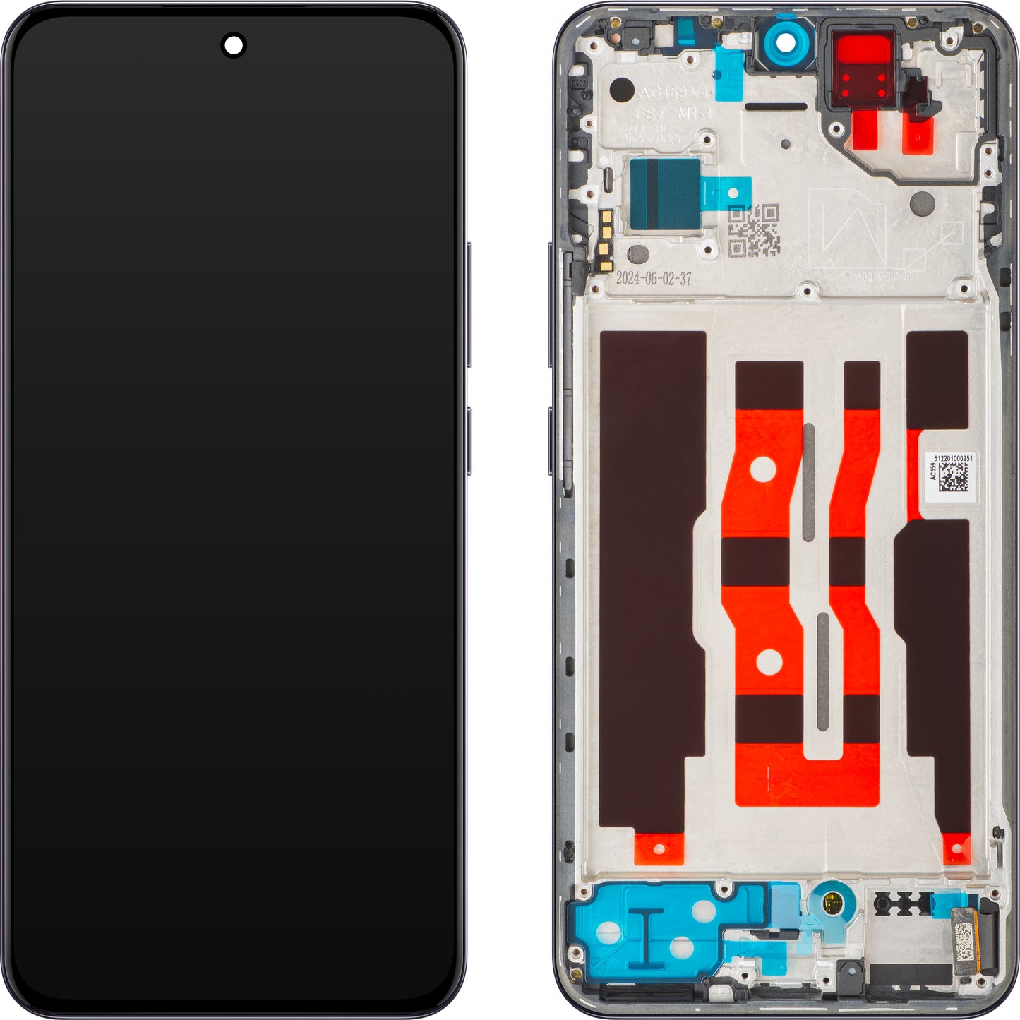 Display sa Touchscreen-om Oppo Reno12, sa Ramom, Crni (Matte Brown), Service Pack 621029000231