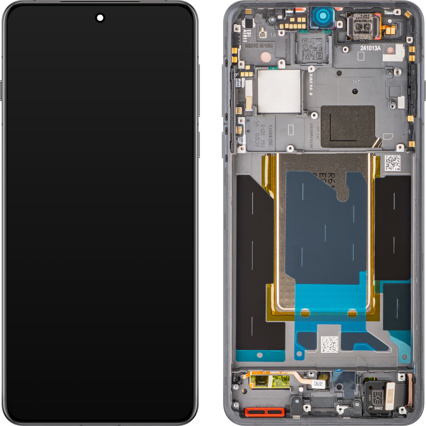 Display sa Touchscreen-om Oppo Find X8 Pro, sa Ramom, Crni (Space Black), Service Pack 621029000356
