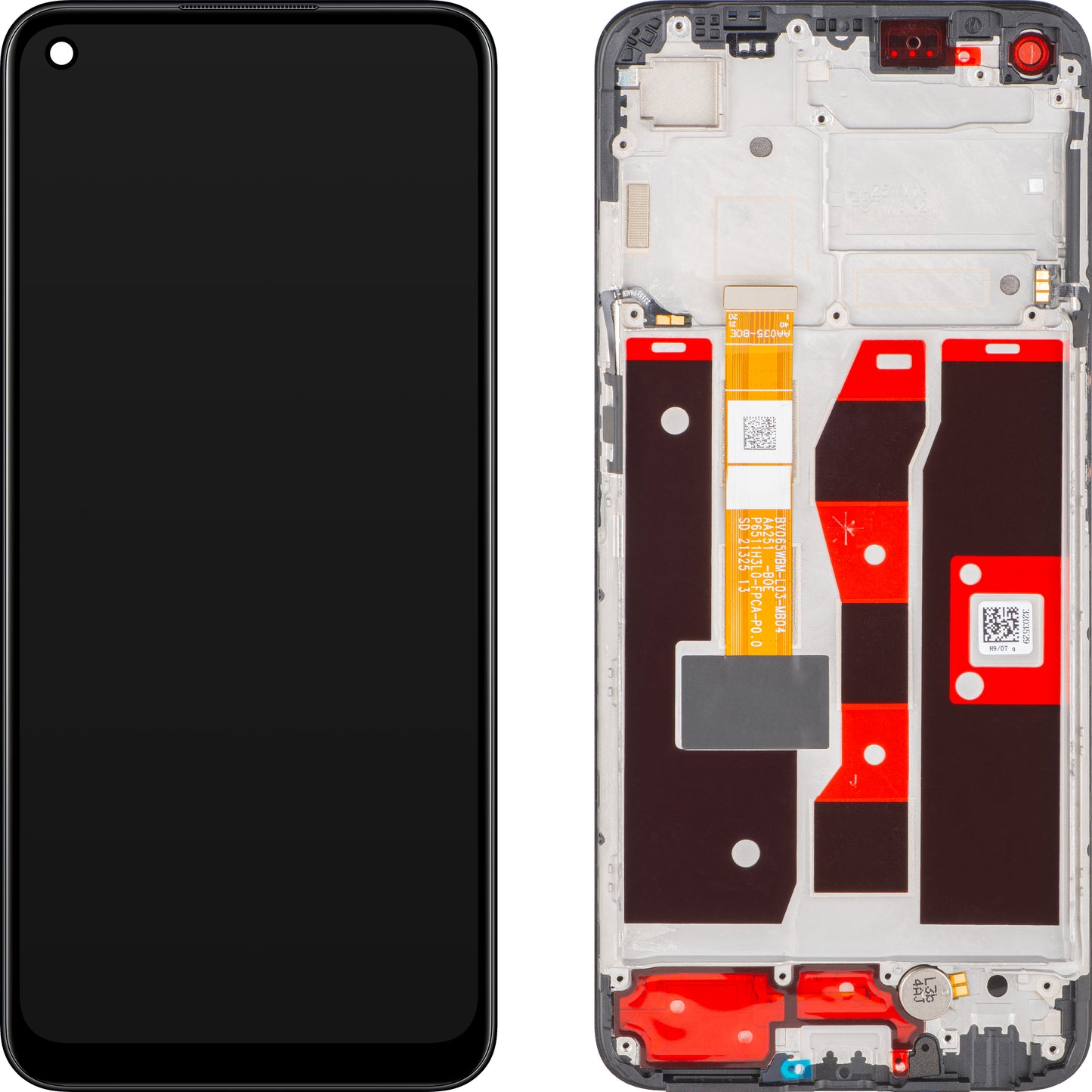 Display sa Touchscreen-om Oppo A55, sa Ramom, Crni (Starry Black), Service Pack 4908581