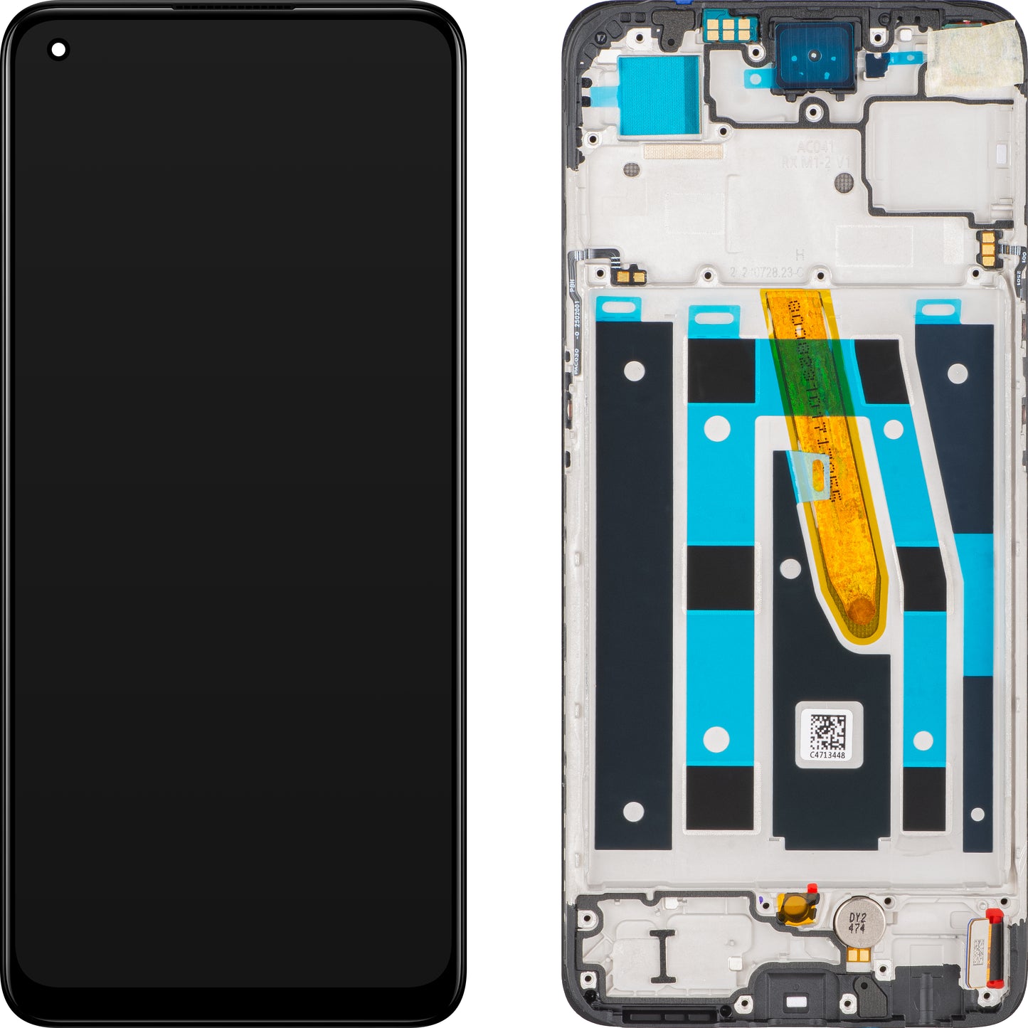 Display sa Touchscreen-om Oppo Reno8 T, sa Ramom, Crni, Service Pack 4130422