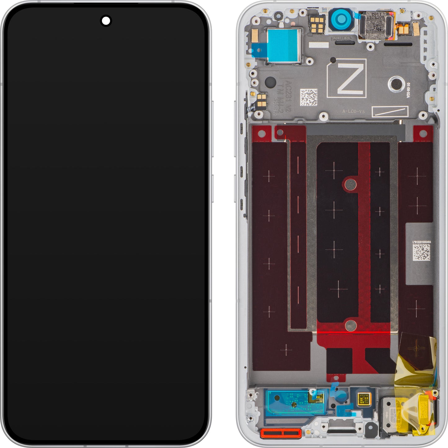 Display sa Touchscreen-om Oppo Reno13, sa Ramom, Beli (Plume White), Service Pack 621029000429