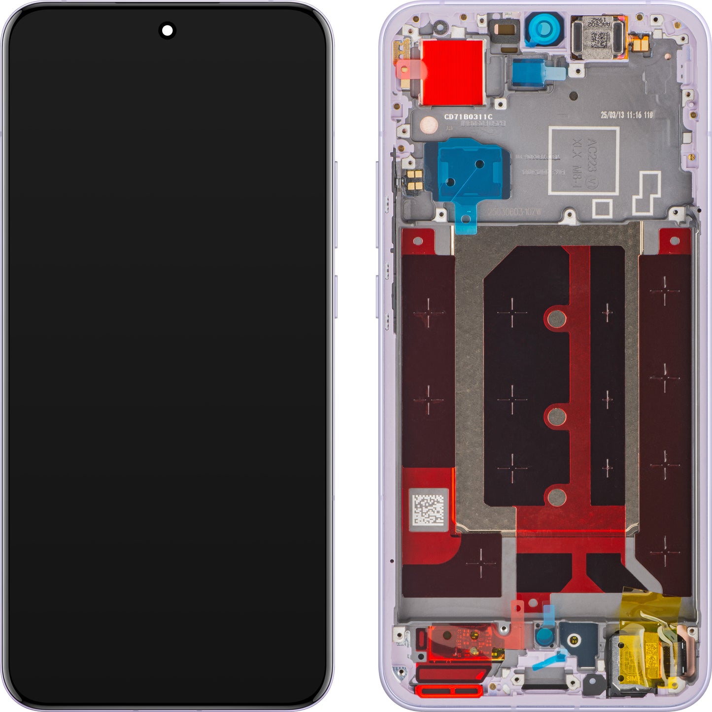Display sa Touchscreen-om Oppo Reno13 Pro, sa Ramom, Ljubičasta (Plume Purple), Service Pack 621029000383
