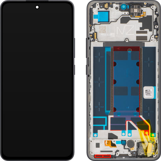 Display sa Touchscreen-om Oppo Reno13 FS 5G / Reno13 F, sa Ramom, Sivi (Graphite Grey), Service Pack 621029000449