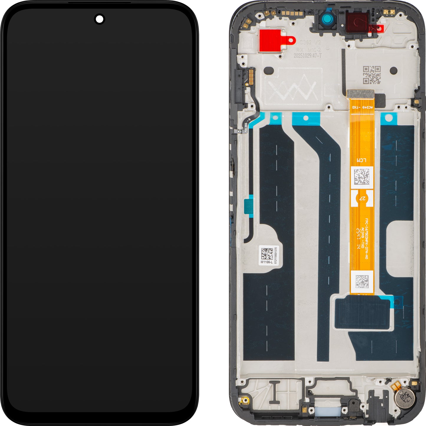 Display sa Touchscreenom Oppo A6x / A6t, sa Ramom, Crni, Service Pack 621029000752