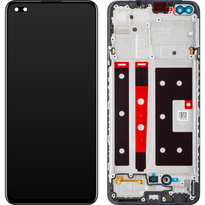 Display s dodirnim zaslonom Oppo Reno4 Lite, s okvirom, crni, Service Pack 4904988