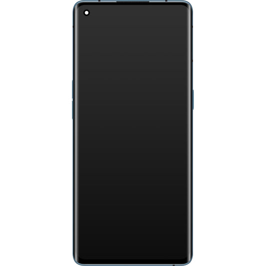 Display cu Touchscreen Oppo Reno4 Pro 5G, cu Rama, Albastru (Galactic Blue), Service Pack 4904737