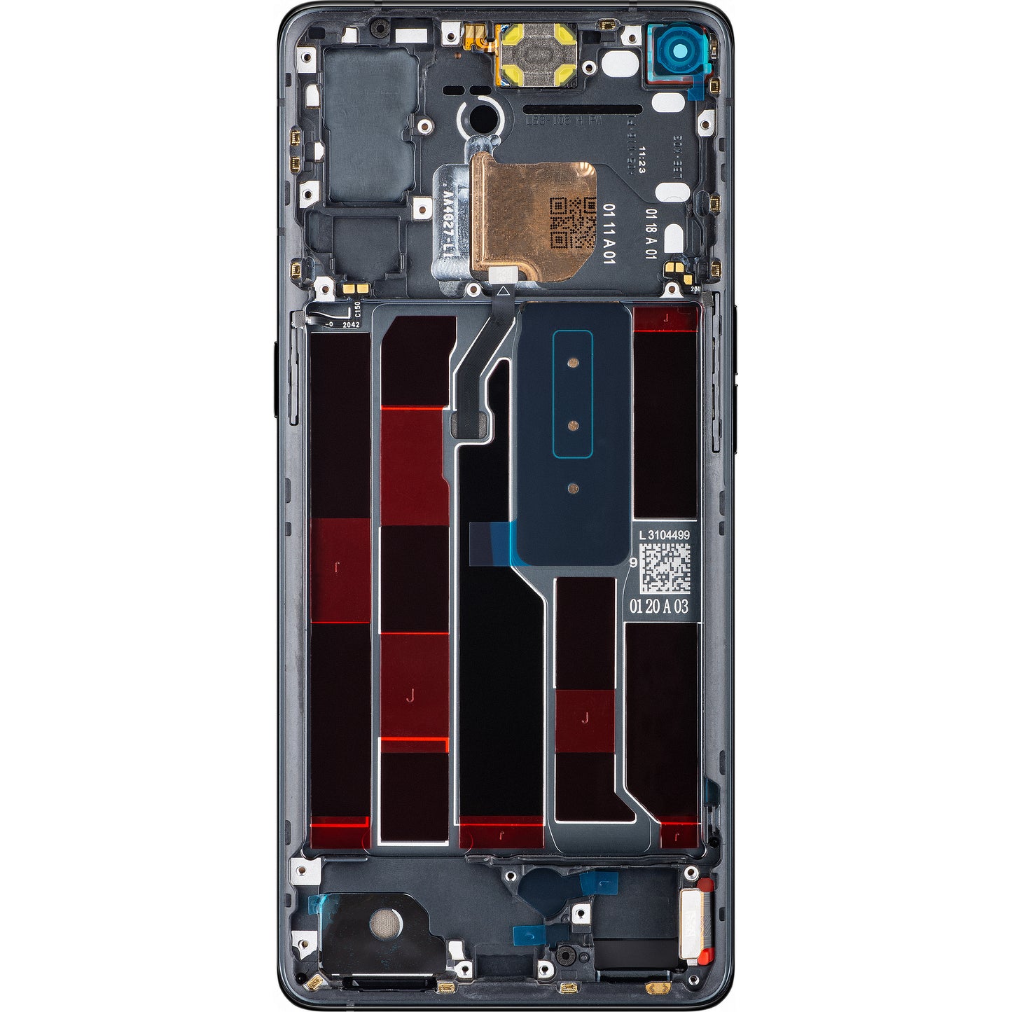Ekran sa Touchscreen-om Oppo Reno4 Pro 5G, sa Ramom, Crna (Space Black), Service Pack 4904736
