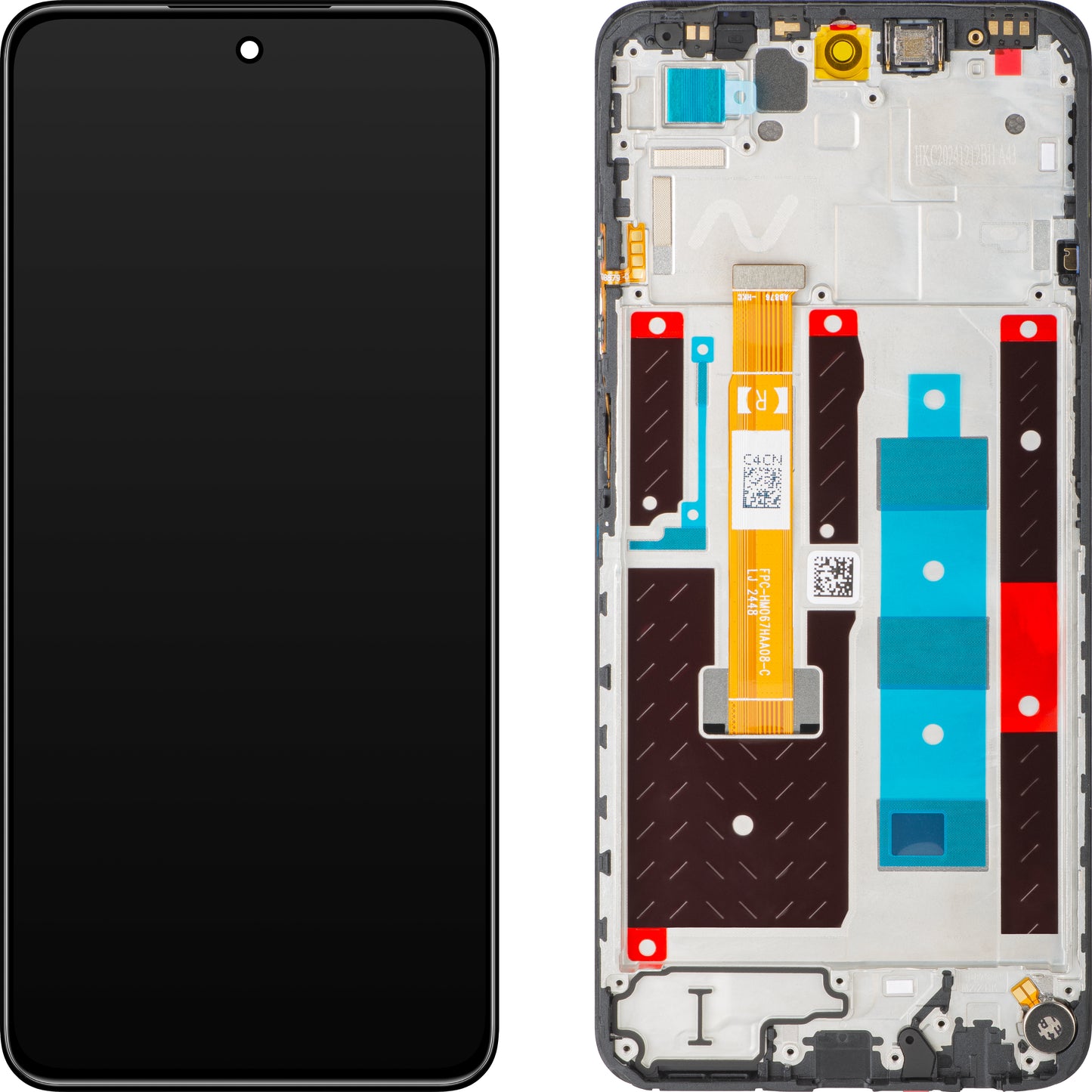 Display sa Touchscreen-om Realme 14x, sa Ramom, Crni (Carbon Black), Service Pack 621029000456