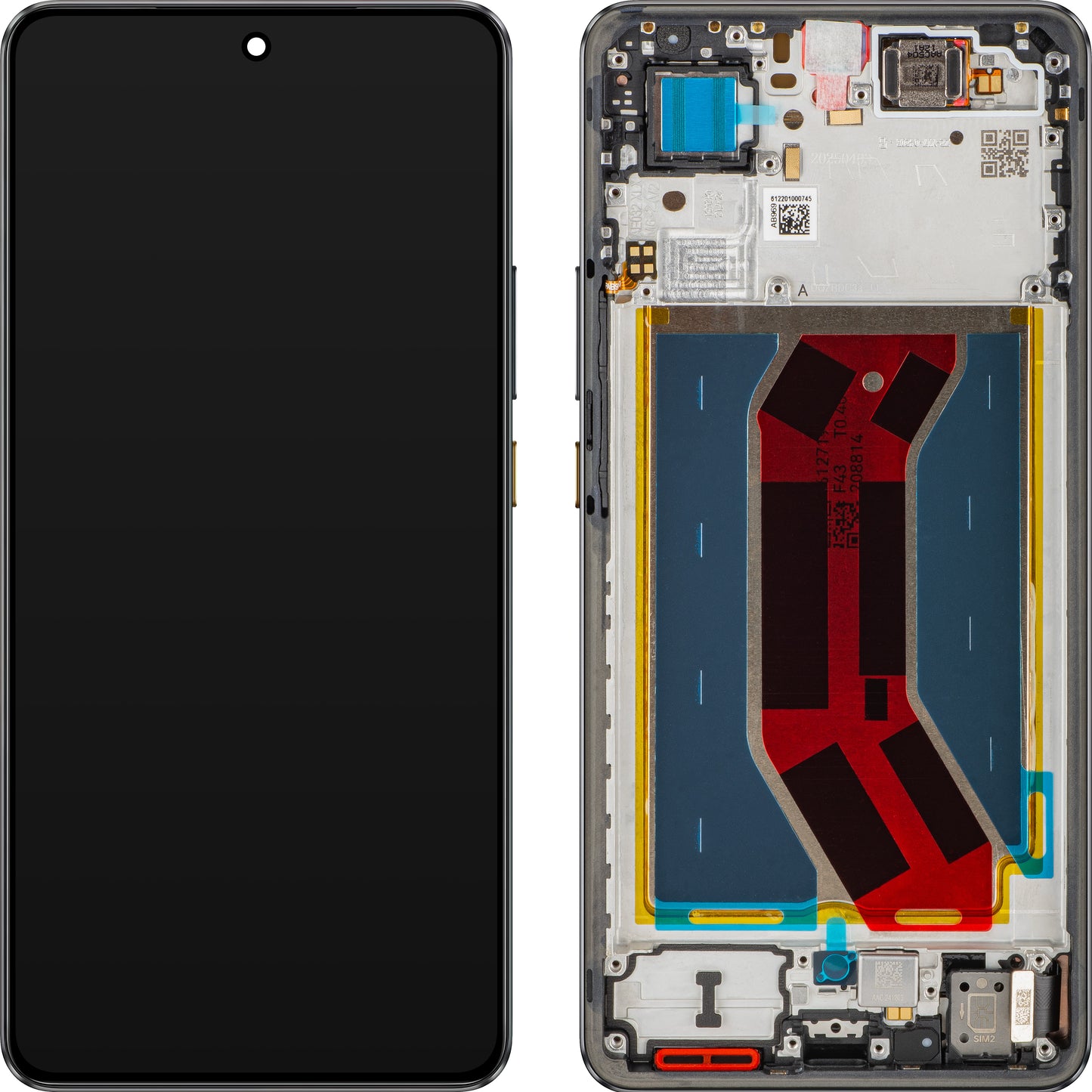 Display sa Touchscreenom Realme GT 7T, sa Ramom, Crni (IceSense Black), Service Pack 621029000574