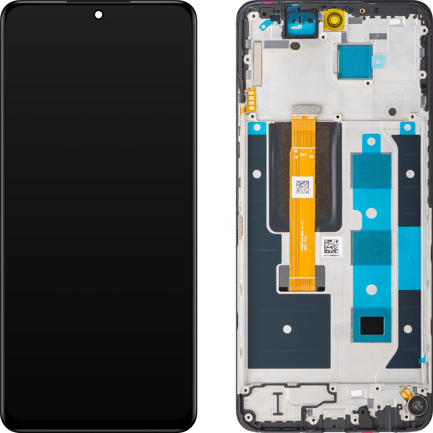 Ekran sa Touchscreen-om Realme 12, sa Ramom, Crni, Swap 621029000184