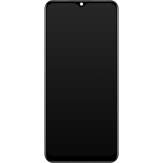 Touchscreen Display Realme C33, with Frame, Black (Night Sea), Service Pack 4130336