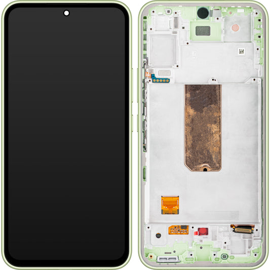 Zaslon s dodirnim ekranom Samsung Galaxy A54 A546, s okvirom, Zelena (Limeta), Servisni paket GH82-31231C