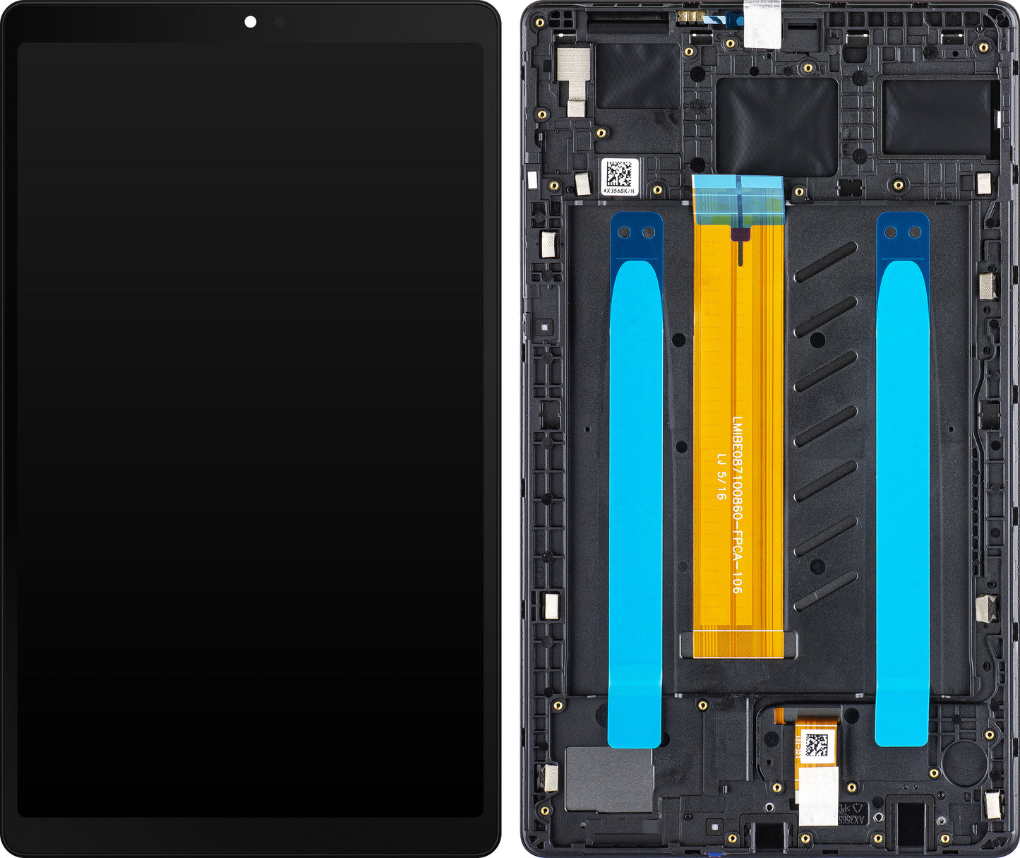 Zaslon s dodirnim ekranom Samsung Galaxy Tab A7 Lite, s okvirom, Wi-Fi verzija, siva, servisni paket GH81-20638A