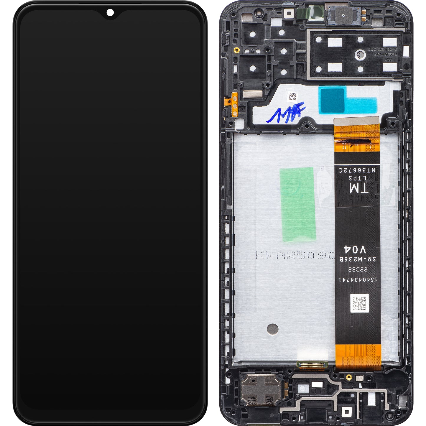 Ekran sa Touchscreen-om Samsung Galaxy A13 A135, sa Ramom, Crni, Refabrikovan GH82-28508A