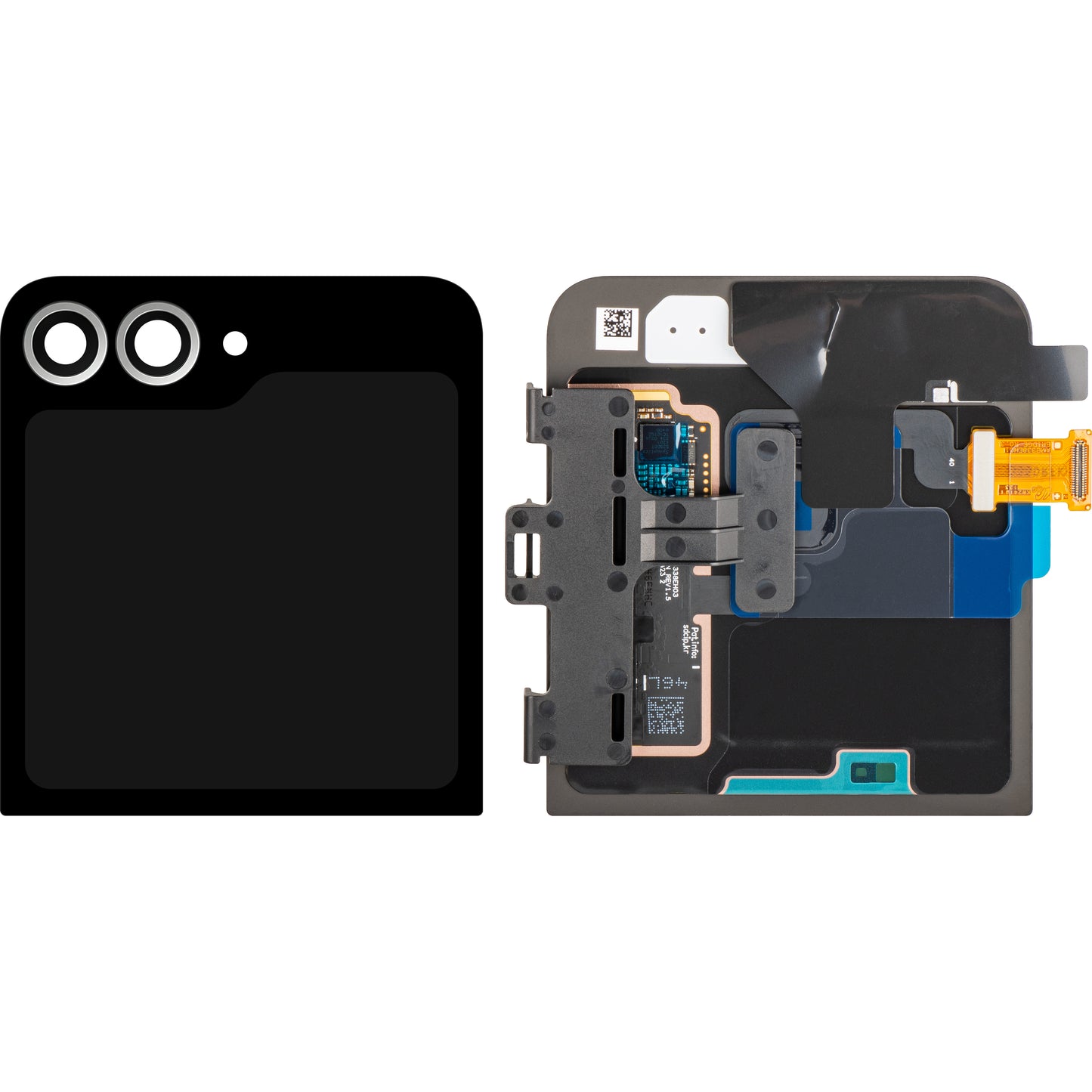 Display sa Touchscreen-om Samsung Galaxy Z Flip6 F741, Sub Outer, Beli, Service Pack GH97-30012F