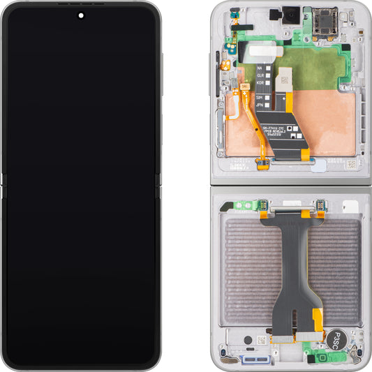 Display sa Touchscreenom Samsung Galaxy Z Flip6 F741, sa Ramom, Sub Inner, Srebrni (Silver Shadow), Service Pack GH82-35013A