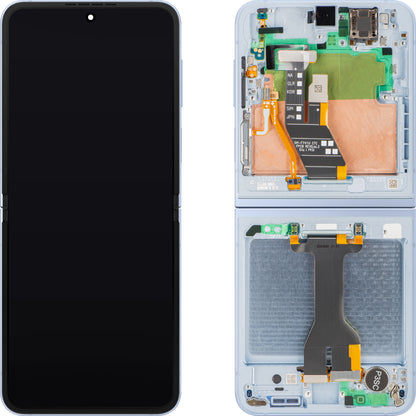 Display sa Touchscreen-om Samsung Galaxy Z Flip6 F741, sa Ramom, Sub Inner, Plavi, Service Pack GH82-35014C