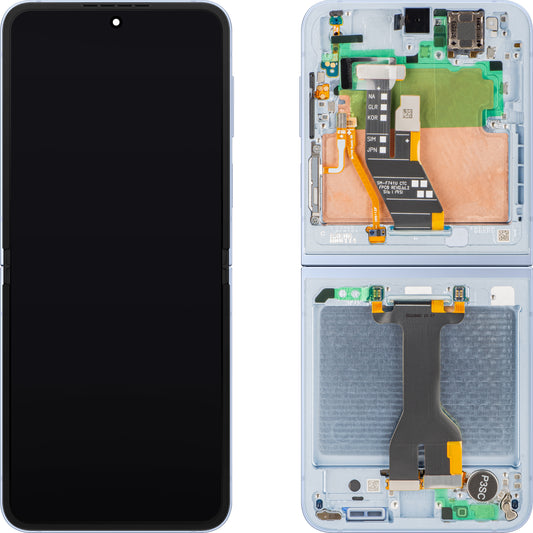 Display sa Touchscreen-om Samsung Galaxy Z Flip6 F741, sa Ramom, Sub Inner, Plavi, Service Pack GH82-35014C