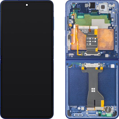 Display sa Touchscreenom Samsung Galaxy Z Flip7 F766, Sa Ramom, Pod Inner, Plavi (Blue Shadow), Service Pack GH82-37581A