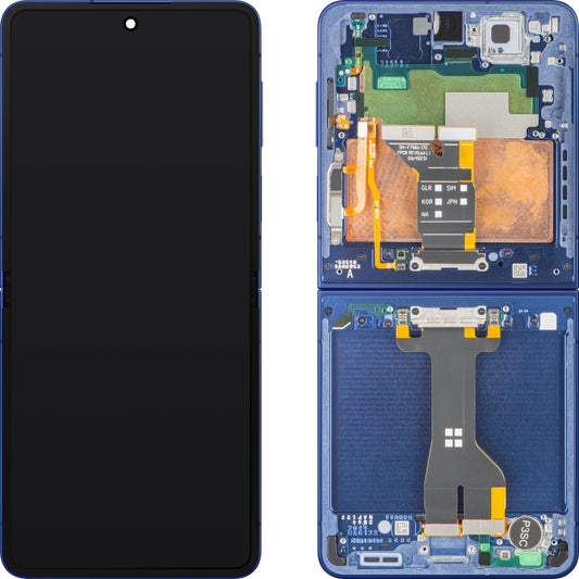 Display sa Touchscreenom Samsung Galaxy Z Flip7 F766, Sa Ramom, Pod Inner, Plavi (Blue Shadow), Service Pack GH82-37581A