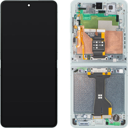 Ekran sa Touchscreen-om Samsung Galaxy Z Flip7 F766, sa Ramom, Sub Inner, Zelena (Mint), Service Pack GH82-37581E
