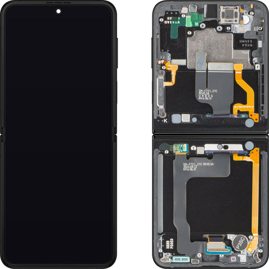 Ekran sa Touchscreen-om Samsung Galaxy Z Flip4 F721, sa Ramom, Sub Inner, Crna, Service Pack GH82-29440E
