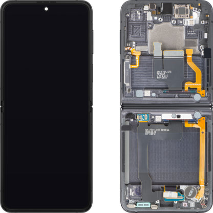Ekran sa Touchscreen-om Samsung Galaxy Z Flip4 F721, sa Ramom, Sub Inner, Siva (Grafit), Service Pack GH82-30238A