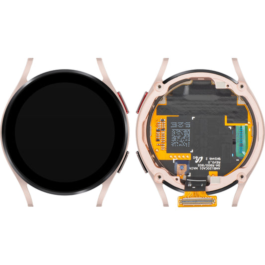 Display sa ekranom osetljivim na dodir Samsung Galaxy Watch FE, sa ramom, BT verzija, Roze Zlatna, Service Pack GH97-30050D
