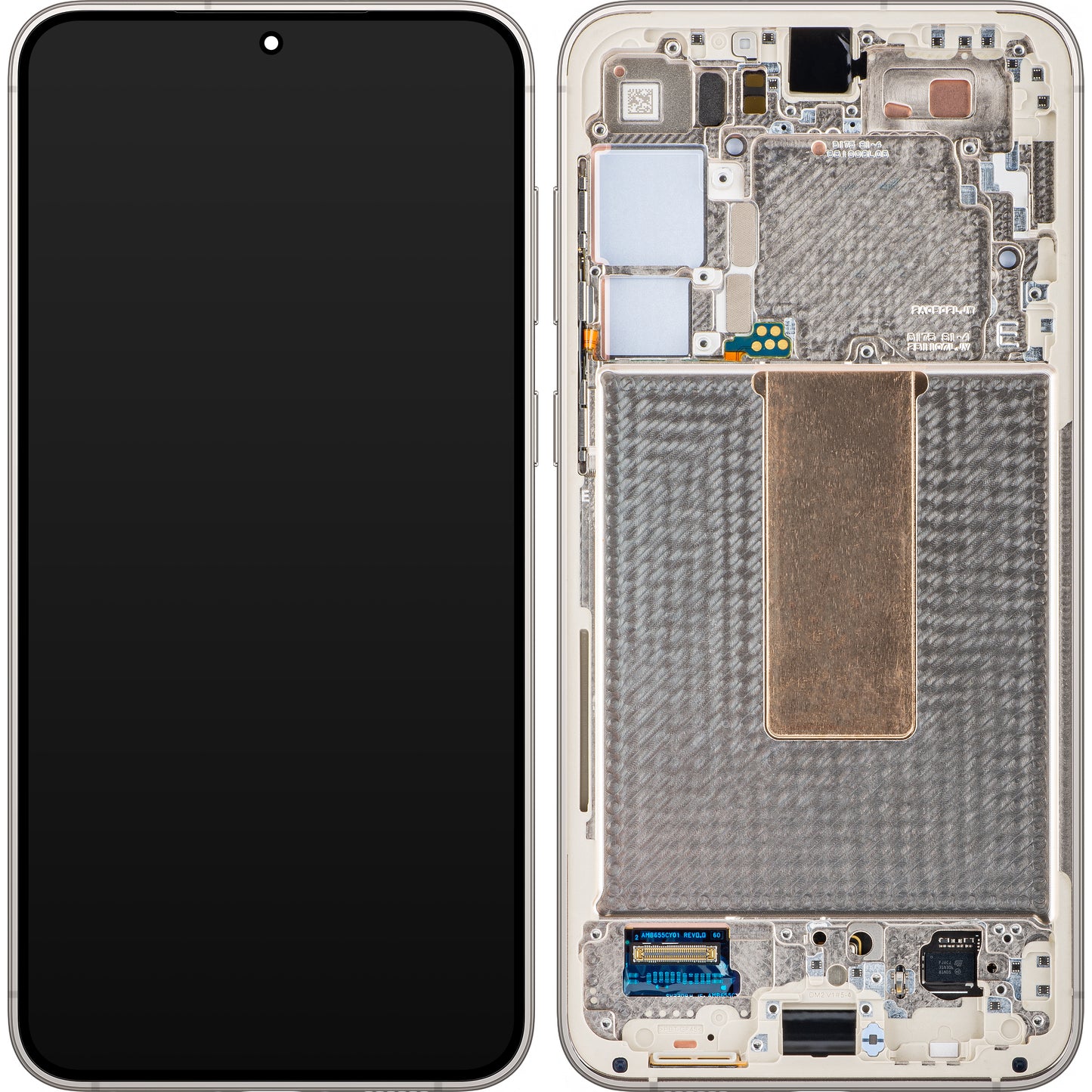 Ekran sa Touchscreen-om Samsung Galaxy S23+ S916, sa Ramom, Bela (Krem), Service Pack GH82-30476B