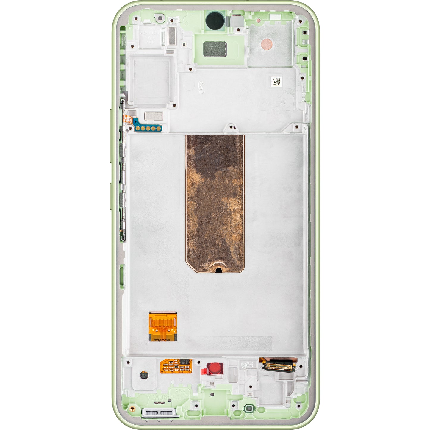 Touchscreen Display Samsung Galaxy A54 A546, with Frame, Lime Green, Service Pack GH82-31231C