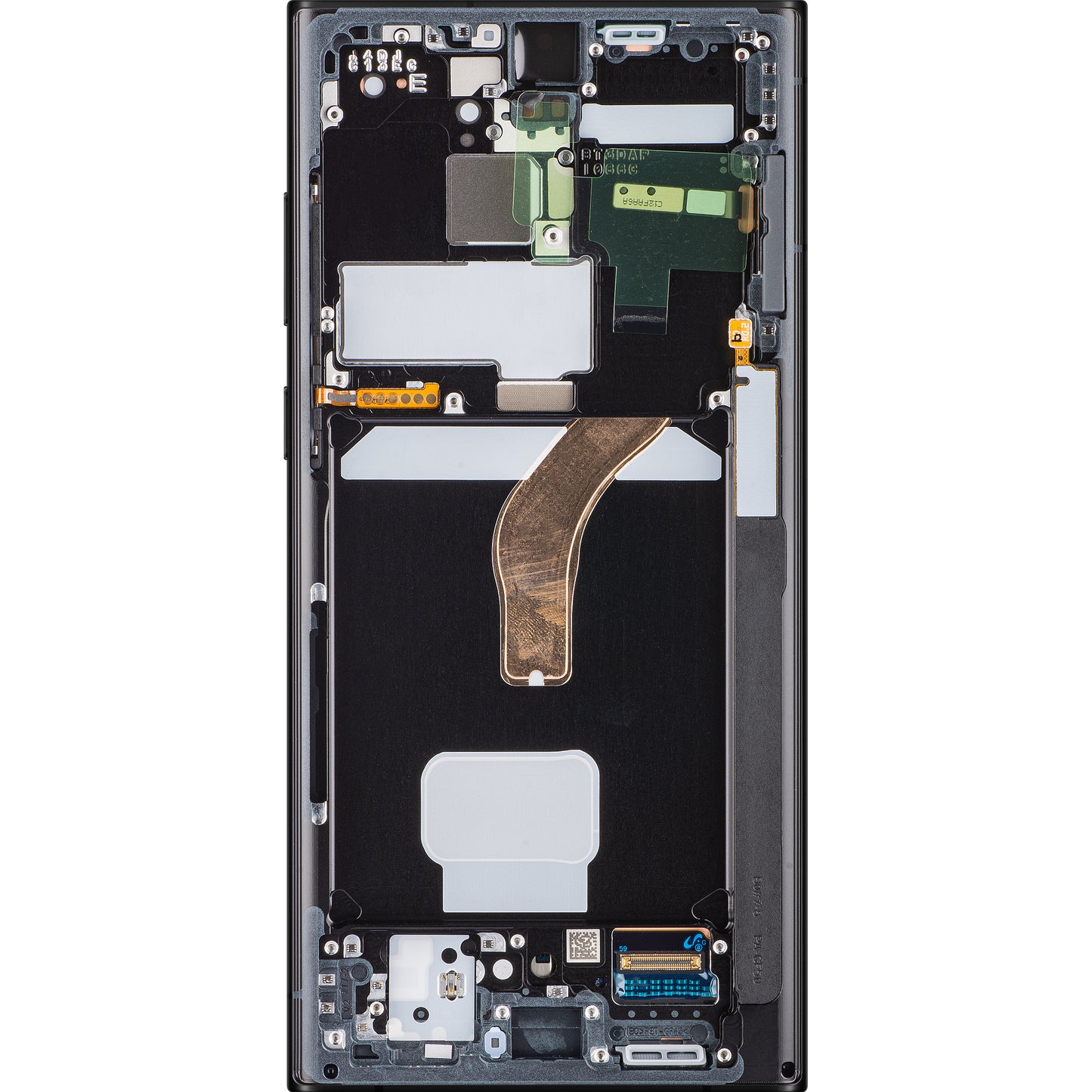 Samsung Galaxy S22 Ultra 5G S908 Touchscreen Display Samsung Galaxy S22 Ultra 5G S908, with Frame, Sky Blue, Service Pack GH82-27488E