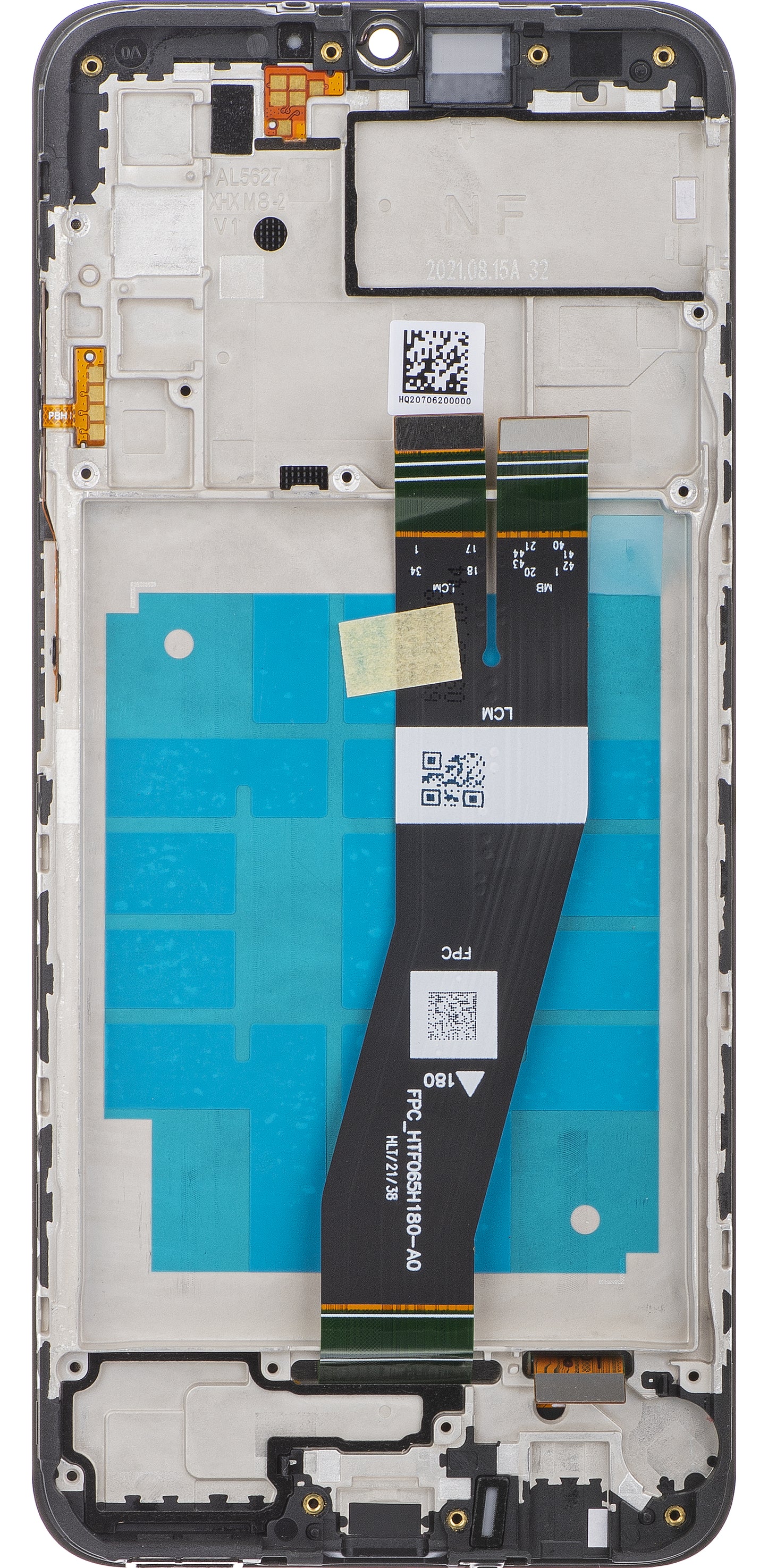 Touchscreen Display Samsung Galaxy A03s A037, with Frame, Version G, Black, Service Pack GH81-21233A