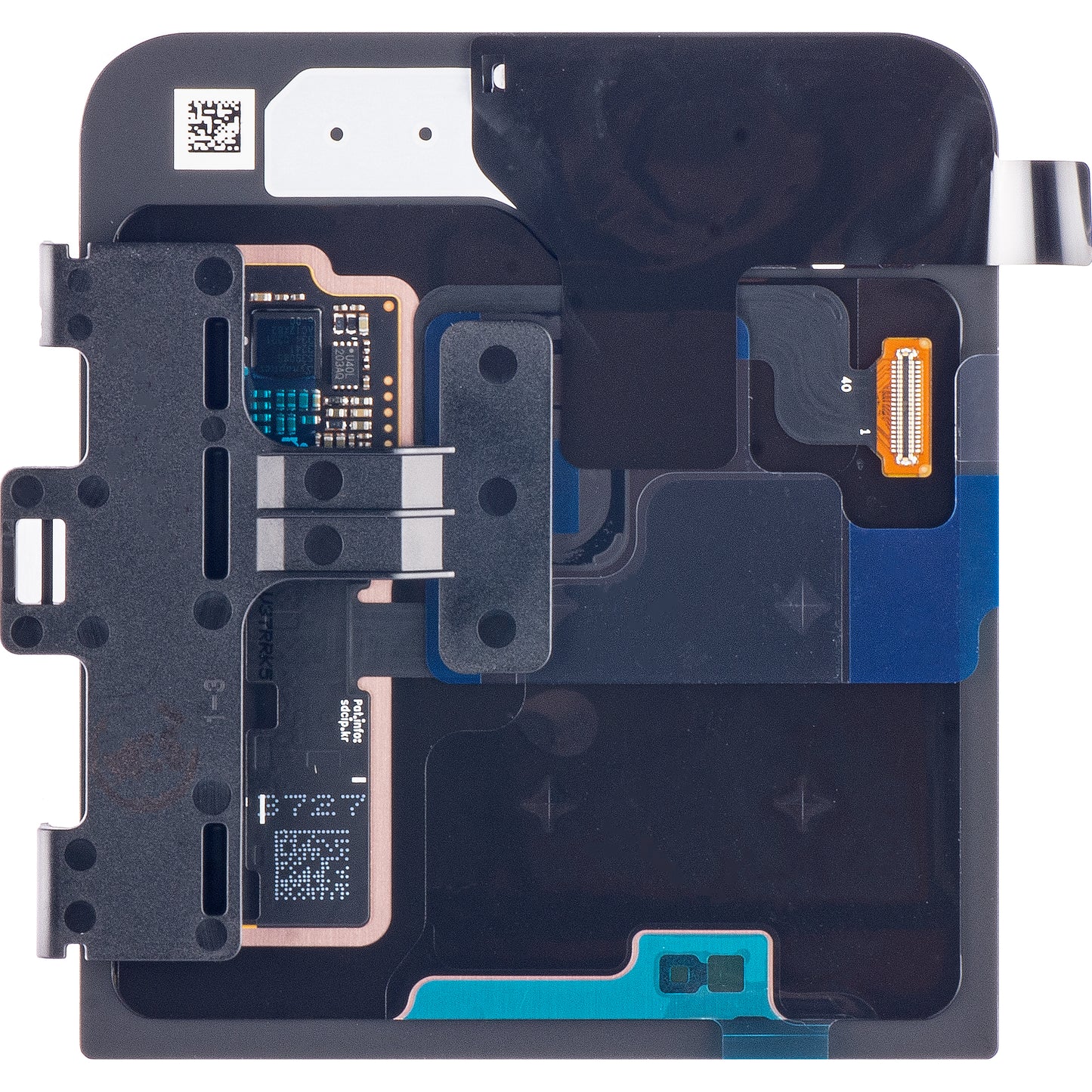 Display sa Touchscreen-om Samsung Galaxy Z Flip5 F731, Sub Outer, Sivi (Graphite), Service Pack GH97-29135A