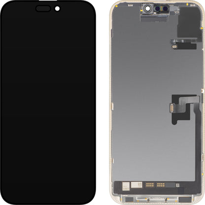 Display sa ekranom osetljivim na dodir i senzorom blizine MP kompatibilan sa Apple iPhone 16 Pro Max, sa ramom, Soft OLED FHD 120Hz Dijagnostička verzija, Crna