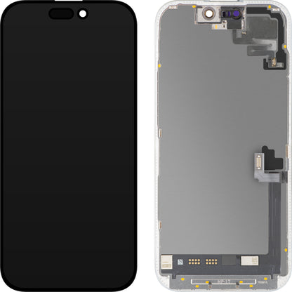 Ekran sa Touchscreen-om i Senzorom Blizine MP kompatibilan sa Apple iPhone 17, sa Ramom, Verzija Soft OLED FHD 120Hz Dijagnostika, Crna