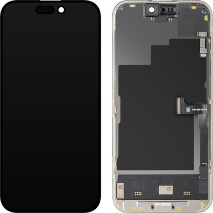 Ekran sa Touchscreen-om i Senzorom Blizine MP kompatibilan sa Apple iPhone 15 Pro, sa Ramom, Verzija Soft OLED FHD 120Hz Dijagnostika, Crna