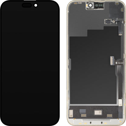 Ekran sa Touchscreen-om i Senzorom Blizine MP kompatibilan sa Apple iPhone 15 Pro Max, sa Ramom, Verzija Soft OLED FHD 120Hz Dijagnostika, Crna