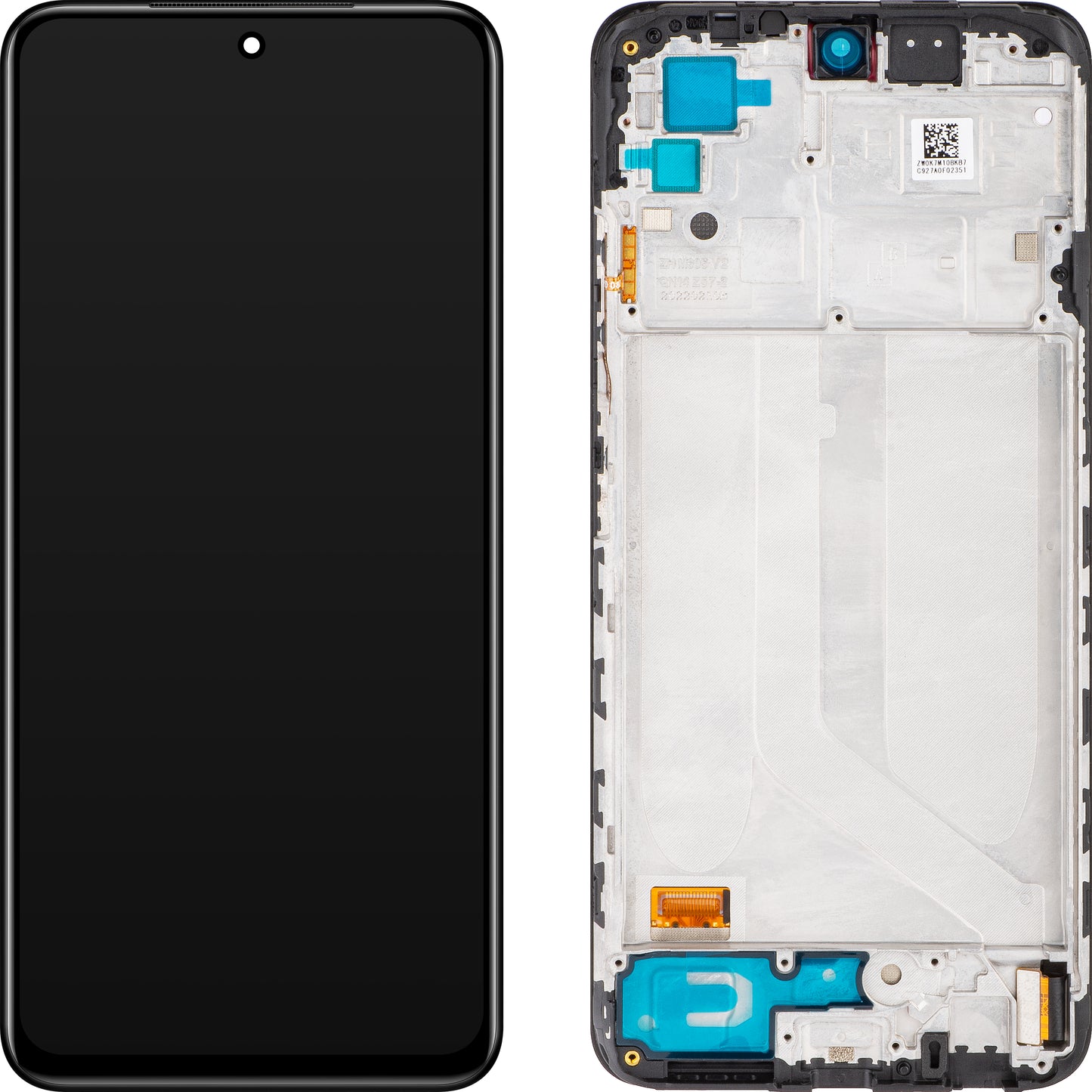 Display sa Touchscreen-om Xiaomi Redmi Note 10S, sa Ramom, Crni, Service Pack 560002K7BN00