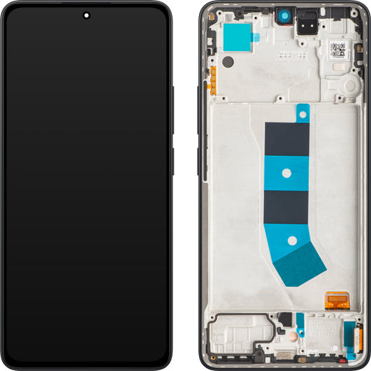 Touchscreen Display Xiaomi Redmi Note 13 4G, with Frame, Midnight Black, Service Pack 56000400N700 