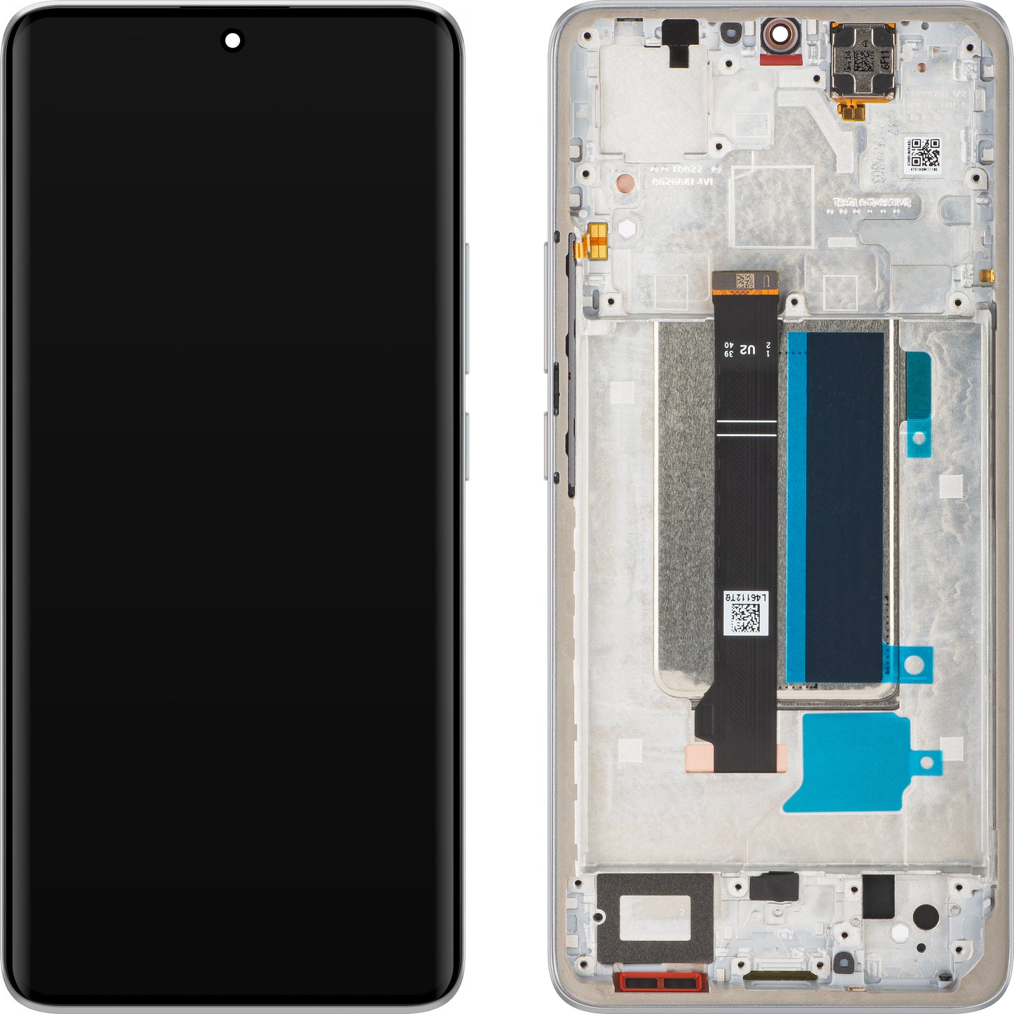 Display sa Touchscreen-om Xiaomi Redmi Note 13 Pro+, sa Ramom, Beli (Moonlight White), Service Pack 560001N16U00