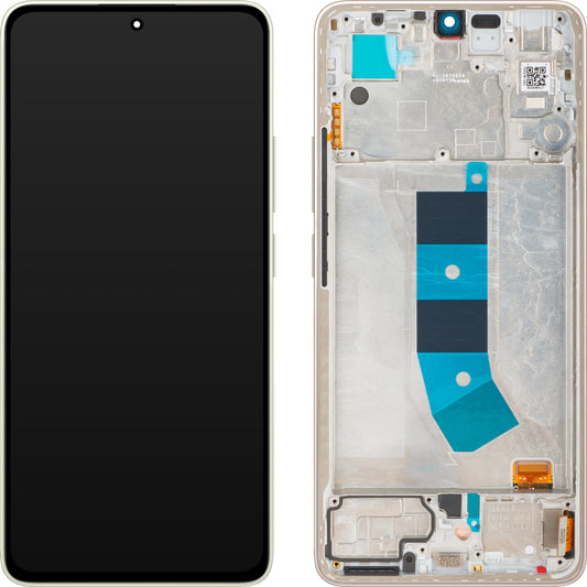 Touchscreen Display Xiaomi Redmi Note 13 4G, with Frame, Prism Gold, Service Pack 56000200N700 