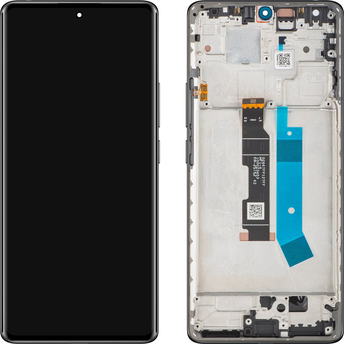 Display sa Touchscreen-om Xiaomi Redmi Note 14 Pro 4G, sa Ramom, Crni (Midnight Black), Service Pack 560003000O600